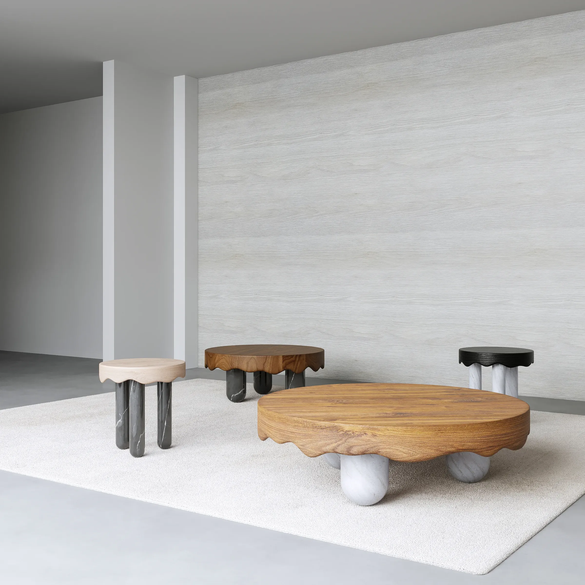 Melt Marble Table - front view